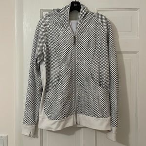 Lulu lemon black and white hoodie size 12